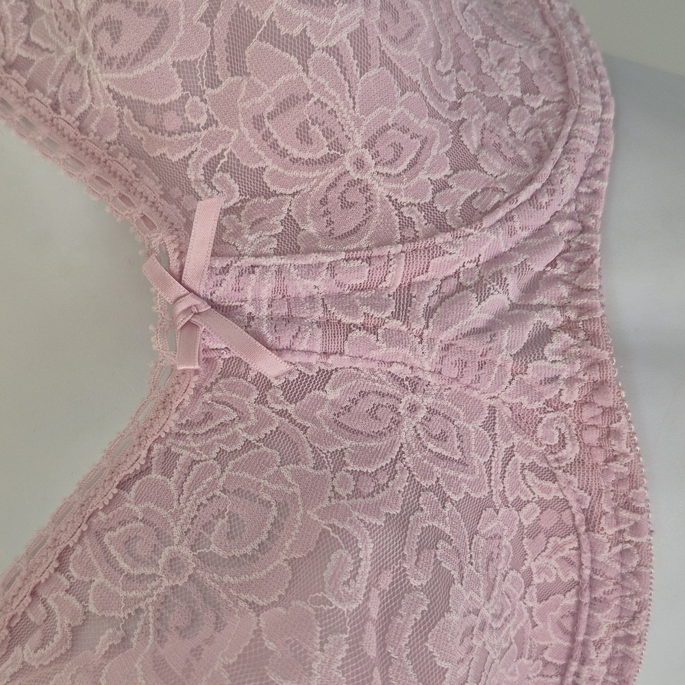 Vintage Bali 3432 Lace Bra Lingerie 36D Pinup - Picture 4 of 9